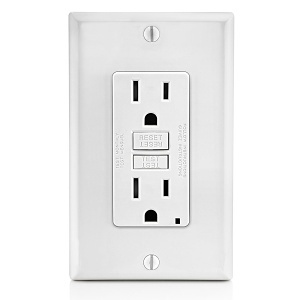 Leviton GFTR1-FW Self Test Tamper-Resistant SmartlockPro GFCI Receptacle / Outlet, 5-15R, 15A 125V, White