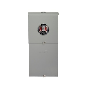Leviton LS815-BRD 150A Outdoor Meter Main Combo, 8 Spaces, Ring Type