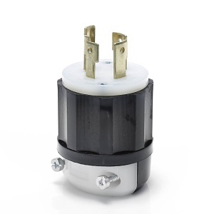 Leviton 2721 Locking Plug Connector, 3P4W, 3PH, L15-30P, 30A 250V