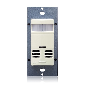 Leviton OSSMT-GDT Multi-Tech Wall Box Occupancy Sensor, No Neutral Wire Lighting Control, Light Almond