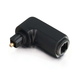 C2G CG40016 Velocity Right Angle TOSLINK Port Saver Adapter, Black