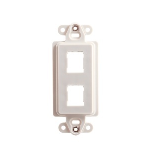 Ortronics 419HDJ2-88 HDJ 2-Port Rectangular Stylistics Frame, White