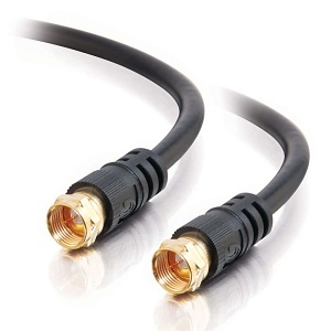 C2G CG-27029 Value Series F-Type RG59 Composite Audio/Video Cable, 3' (0.9m)