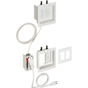 Arlington TVBRA2K Two-Gang Power Low-Voltage TV Bridge II Kit