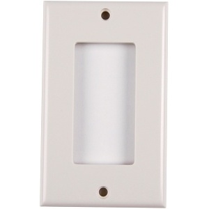 HellermannTyton 854-39293 Wall Plate, Decorator Faceplate, Office White