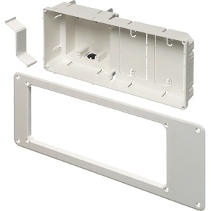 Arlington TVB613GC Recessed TV Box Cover, Plastic, White