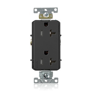 Leviton TDR20-E EB Duplex Receptacle Outlet Decora Trademarks , 20A, 125V