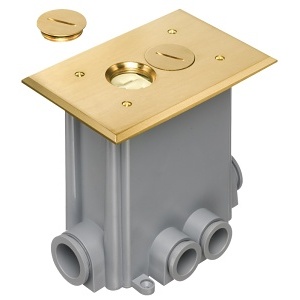 Arlington FLBC101MB Concrete Floor Boxes with Metallic Covers