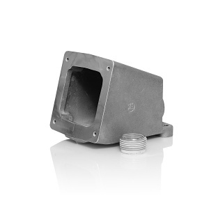 Leviton BX230-M Pin and Sleeve Back Box, 15° Angle, Metallic