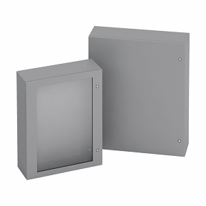 Eaton 12126SD 4/12 Single Door Enclosure, 12x12x6", Finish