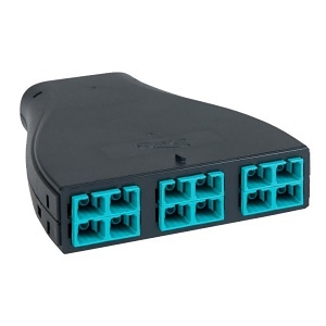 ICC ICFC12MSPG Fiber Optic Patch Panel, HD Plastic Cassette Sc/MPo, Om3, 50/125