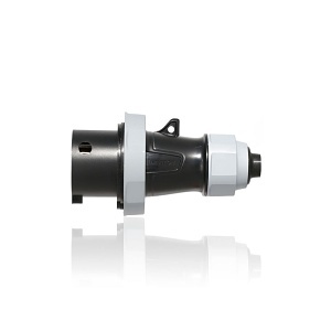 Leviton 520P5WLEVA 20A Pin and Sleeve Plug, 1-Pack, Black