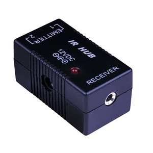 Vanco 280732 One Zone Sources IR Kit, (1)IR Connecting Block, (1)IR Receiver, (2)Single IR Emitters and (1) 12V DC Power Supply