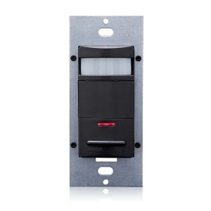 Leviton ODS10-IDE Occupancy Sensor, PIR, Wall Switch, 120-277V, Black
