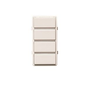 Leviton DS4KT-1PW Decora Smart 4 Button Color Change, White