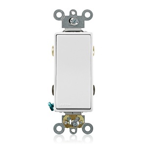 Leviton 5624-2W Smart Dimmer & Light Switch, 4-Way, Back/Side-Wired, 20A, 120/277VAC, White