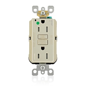 Leviton AGTR1-HGI 15A SmartlockPro AFCI/GFCI Receptacle/Outlet, Hospital Grade, Tamper-Resistant