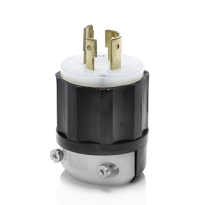 Leviton 2451 Connectors, EB Plug Lock 4PO 4WI P19-20P, 20A 277/480V