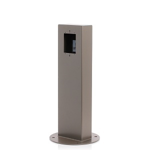 Leviton 1PS18-Z 1-Gang 18” Surface Mount Power Pedestal, No Hinge, NEMA 3R, Stainless Steel, Bronze