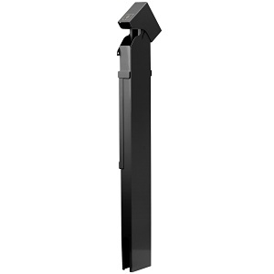 Leviton 1BH42-E 1-Gang 42” Power Pedestal, Standard Hinge, Direct Bury, Black