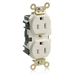 Leviton M5262-T LA Receptacle Duplex 15A 125V