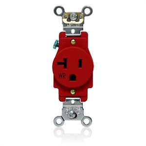 Leviton W5361-R Weather Resistant Single Receptacle
