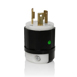 Leviton 2321-PLC Connectors, EB Plug Lock Lited 2PO 3WI 20A250V