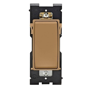 Leviton RE153-WC RENU 15A 3-Way Switch, 15A, 120/277VAC, Warm Caramel
