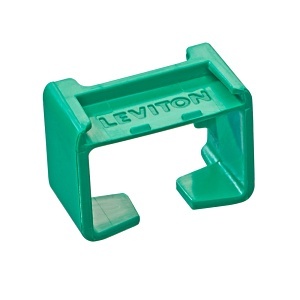 Leviton PCCLP-BVM Patch Cord Color Clip, 24-Pack, Green