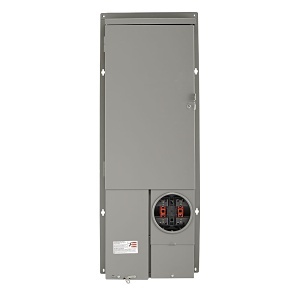 Leviton LP320-SR Load Center Series 30-Space Semi-Flush All-in-One Meter Load Center Combination Panel, 200A, Ring Type