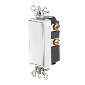 Leviton 56081-2W 3amp, 24V Decora Plus Rocker Switch, White