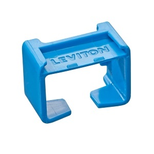 Leviton PCCLP-BLM Patch Cord Color Clip, 24-Pack, Blue
