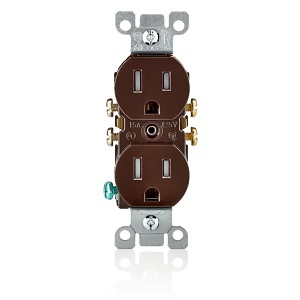 Leviton T5320 Tamper-Resistant Duplex Outlet / Receptacle, Grounding, 15A