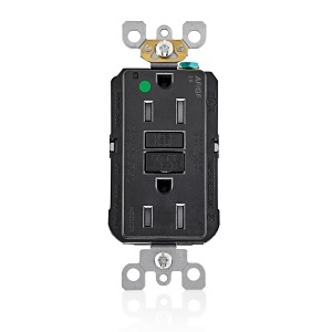 Leviton AGTR1-HGE 15A SmartlockPro AFCI/GFCI Receptacle/Outlet, Hospital Grade, Tamper-Resistant