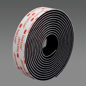3M SJ3550CF Dual Lock Reclosable Fastener, Black