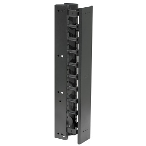 Hubbell VS76 Rack, Vertical Channel, 7x6", Black