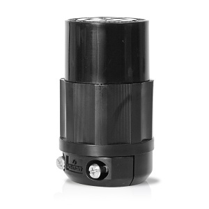 Leviton 2323-B Connectors, Locking Connector, NEMA L6-20R, 20A 250V, Black