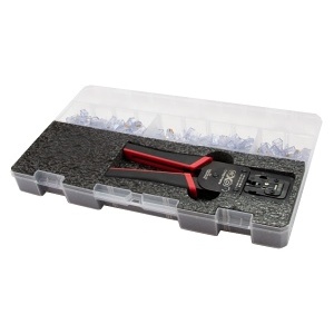 Platinum Tools 90187 Crimping and Punch Down Tool, EZex-RJ45 Termination Kit