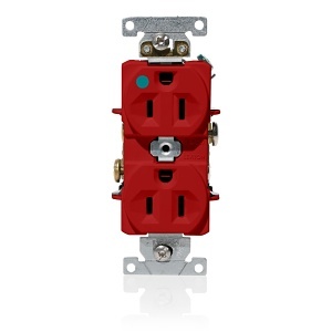 Leviton C8200-R Hospital Grade Duplex Receptacle