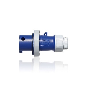 Leviton 520P9WLEV 20A Pin and Sleeve Plug, 20A, Blue