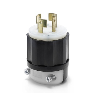 Leviton 7411-C Connectors, EB Plug Lock 4PO4WI No NEMA 20A120/208V