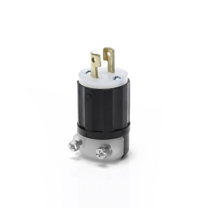 Leviton ML1-P Plug Midget Lock, 2-Pole, 3-Wire, 15A 125V