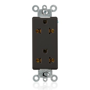 Leviton 5825-E Connectors, 15A 125 250V Europlug, Black