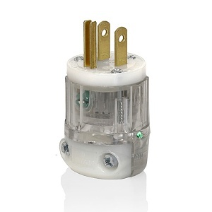 Leviton 8215-PLC Connectors, CL Plug HG Lite 2PO 3WI 5-15P, 15A 125V