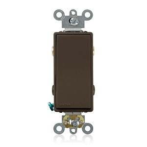 Leviton 5624-2 Smart Dimmer & Light Switch, Decorator Style, 4-Way, Back and Side-Wired, Brown
