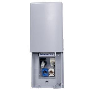 Hubbell TWPF1GY 4-Port 1-Gang Wall Plate, Gray