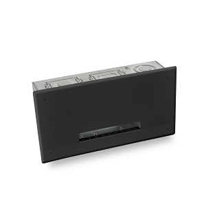 Hubbell HRWB25BLK REC Wall Box 2" F-Thru 5 Gang, Black