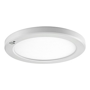 Leviton 9866-B0W LED Downlight with Motion Sensor, 18W-120VAC, Energy Star Qualified, 8" Round Aperture, White