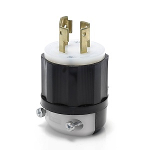 Leviton 3431-GC Connectors, EB Plug Lock 3PO 4WI Non-NEMA, 30A 600V AC