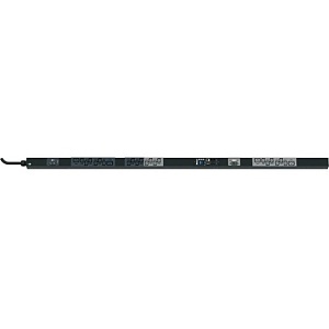 Panduit P24F01M-YL2C Vertical Power Distribution Unit, 20A, 4 C13 and 1 C19 Outlet, Monoxide